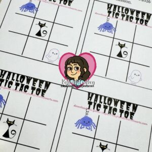 Halloween 2026 Projects - Halloween Tic Tac Toe - Inky Hands Warm Hearts