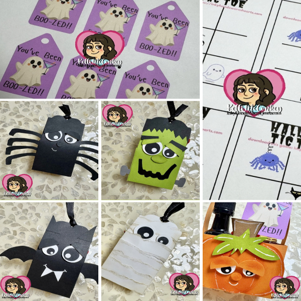 Halloween 2026 Projects - Paper Piecing Patterns| Tags| Tic Tac Toe| - Kelli's Designs
